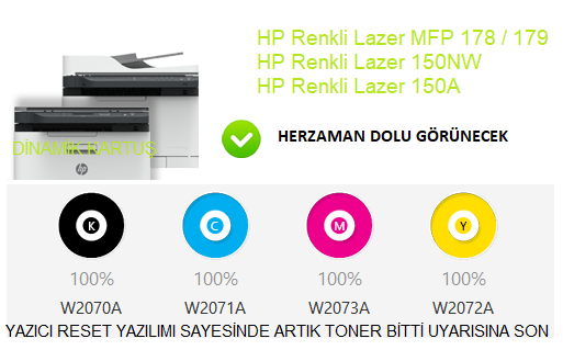 YAZICI RESET CHİP DERDİNE SON