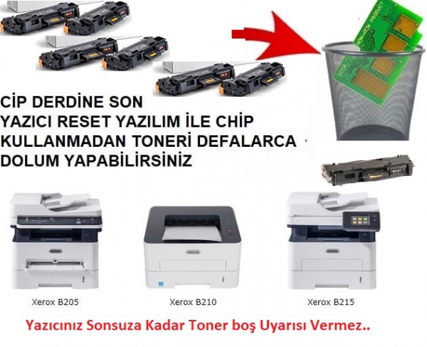 Xerox B205-B210-B215 yapılandırma sayfasının yazdırılmasını devre dışı bırakın