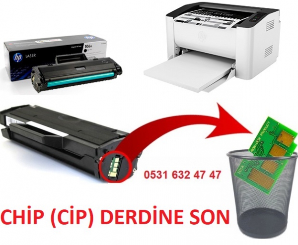 HP 106A Toner sonsuz Reset firmware (sınırsız) chip çip