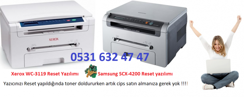 SCX 4200-RESET   XEROX 3119 YAZICI RESET