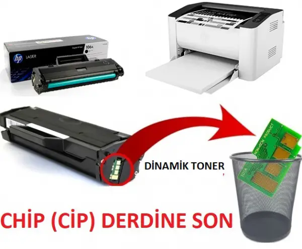 107A-107W-135A-135W-137FNW-HP 107a Yazıcı Chip