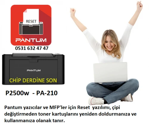 Pantum P2500 Reset Yazılımı