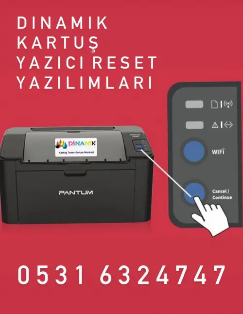 pantum yazıcı sıfırlama reset yazılım