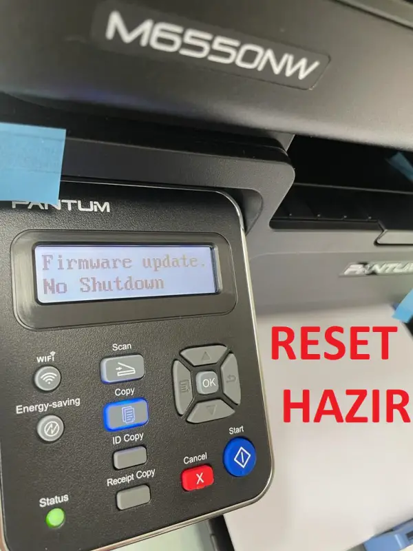 PANTUM M6550 / M6550N / M6550W / M6550NW YAZICI RESET YAZILIMI